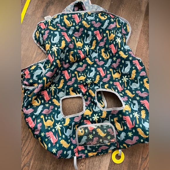High chair and shopping card cover for kids/babies. Multicolored dinosaurs - Picture 2 of 13